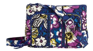 Vera Bradley kleine Hipster-Umhängetasche "African Violet" Muster im Ruhestand neu mit Etikett! - Bild 1 von 2