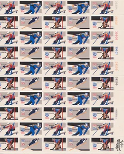 US 1980 Olympic Winter Sports Sheet Mint NH - Picture 1 of 1