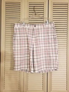 Nike Tech Plaid Performance Dri-Fit Tour Golf Shorts Plaid 38 509182-377 - Picture 1 of 8