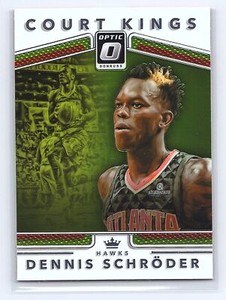2017 Donruss Optic #9 Dennis Schroder Court Kings MT/NRMT