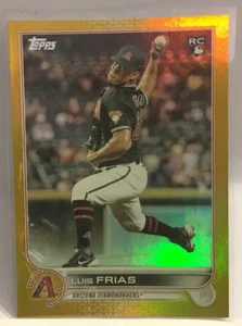 2022 TOPPS LUIS FRIAS ROOKIE GOLD FOIL #338 DIAMONDBACKS MSK - Picture 1 of 2