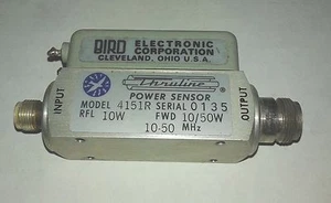 Sensor de potencia Bird 4151R Thruline RFL 10W, tracción delantera 10/50w, 10-50 mhz - Imagen 1 de 6