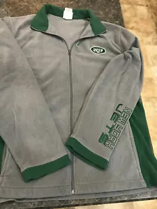 Pre-Owned Men's L New York Jets Zip-Up Fleece by NFL Team Apparel - Picture 1 of 2