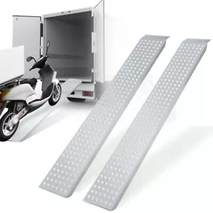 2X Auffahrrampe 160x23.5cm Rampe 400kg Auffahrschiene Verladeschiene Motorrad - Bild 1 von 10