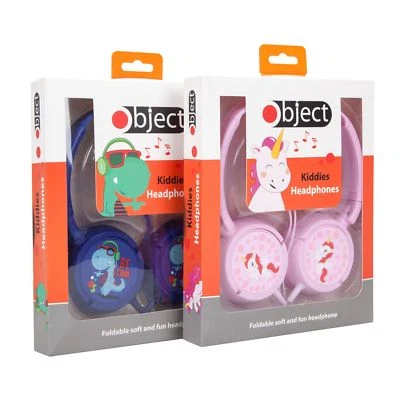 New Girls Boys Childrens Kids Over the Head Headphones Headset iPod BLUE & PINK - Image 1 of 4