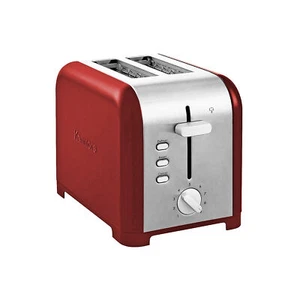 Kenmore KKTS2SR 2-Slice Stainless Steel Toaster, Red/Silver - Picture 1 of 3