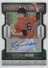 2014 Elite Extra Edition Status Emerald Die-Cuts Signatures /25 Logan Webb Auto