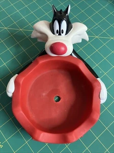 VINTAGE SYLVESTER THE CAT PET BOWL HOLDER. Applause/Warner Bros/Looney Tunes. VG - Picture 1 of 11