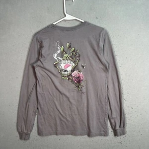 Santa Cruz Long Sleeve Gray T Shirt Youth Small 100% Cotton Crew Neck - Picture 1 of 9