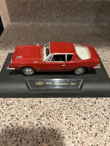 NIB 1963 STUDEBAKER AVANTI RED 2 DOOR 1/32 REPLICA SIGNATURE MODELS #32301 - Picture 1 of 4