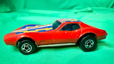 1975 Hot Wheels Flying Colors Corvette Stingray Blackwall Tires NO Redline RARE! - Image 1 of 4