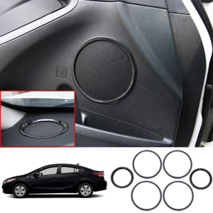 For Kia Forte K3 2016-2018 Carbon fiber Interior door speaker cover trim 6pcs - Picture 1 of 4