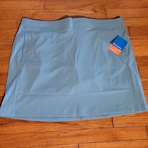 NWT Women's Columbia Omni Shade 40 UPF Advanced Teal Tennis Golf Skort Skirt 2X - Picture 1 of 11