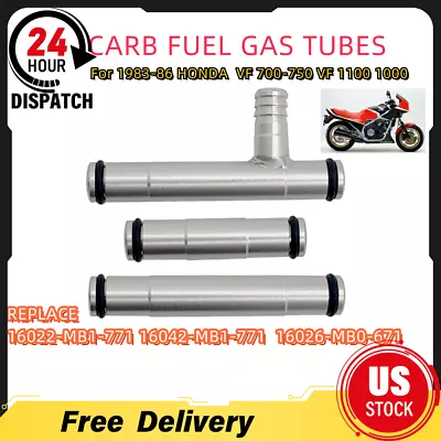 KIT TUBOS COMBUSTIBLE GAS CARBONO PARA HONDA MAGNA SABRE VF 700-750 1100 1983-86 CNC Foto 1 de 4