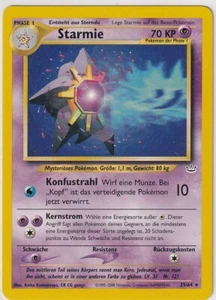 Pokemon Card Trading Card Game Neo Revelation No 25/64 Starmie German - Picture 1 of 1