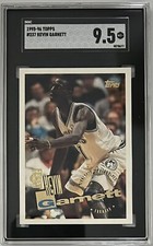 1995-96 Kevin Garnett SGC 9.5 Topps Basketball Rookie Rc #237 *NICE* HOF