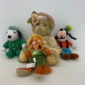 Various Mixed Plush LOT Disney Brer Fox Boyds Teddy Bear Snoopy Goofy Stuffed