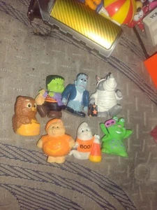 Hallmark Merry Miniatures Halloween Minis- Owl, Rhino, Alien,Frankenstein  - Picture 1 of 3