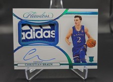 2022 FLAWLESS COLLEGIATE CHRISTIAN BRAUN ON-CARD AUTO RPA ADIDAS 1/1