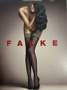 Falke 42003  Choco Col No 5314 Stay-up Thigh-Highs 8.5-9 Size Small