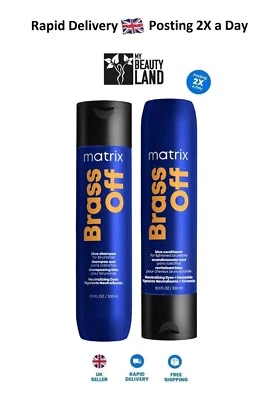 Matrix Total Results Brass Off SET- Blue Shampoo 300ml & Blue Conditioner 300ml - Image 1 of 4
