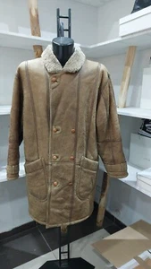 CHRIST SHEEPFOLD Used PRE-OWNED SHEARLING Men Man Brown Size M MGC178LZ - Picture 1 of 8