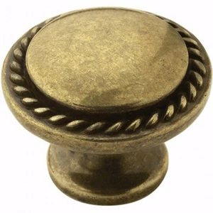 Amerock Allison 7/8" Projection Zinc Cabinet Knob 53001-BB Brushed Brass NEW - Picture 1 of 1