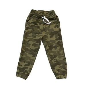 Old Navy Camo Joggers Green Elastic Waist Drawstring Ankle Cuffs Boy’s XS 5 - Picture 1 of 4