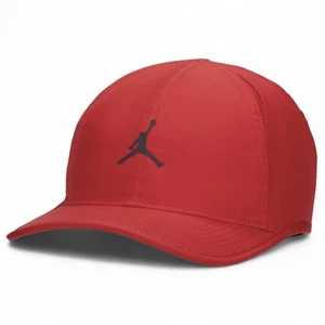 Jordan Hat Mens Adjustable Nike Dri FIT Club Cap Unstructured Gym Red Sz M/L NEW - Picture 1 of 14