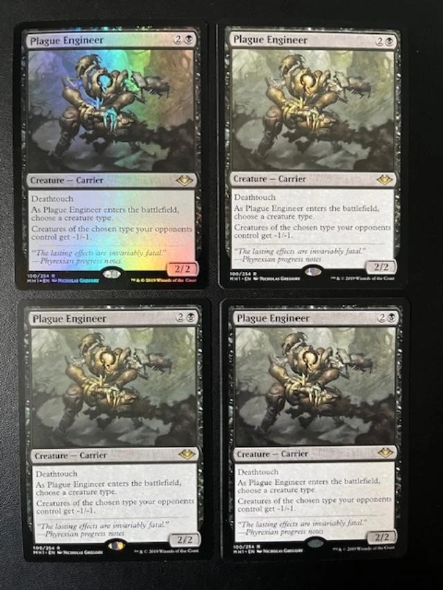 MTG- Plague Engineer x4 - MH1 (One is FOIL) - Image 1 of 1