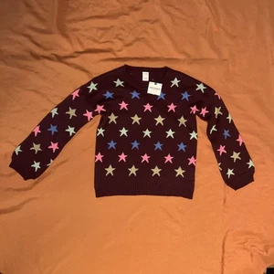Arizona Purple Sweater with Stars Girls Large - NWT - Picture 1 of 10