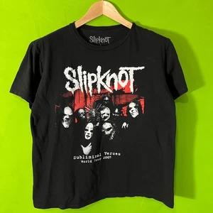 Camiseta M/L Slipknot Subliminal Verses World Tour 2005 Banda de Rock Negra Concierto - Imagen 1 de 5