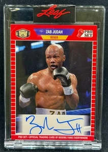 2021 Leaf Pro Set Sports - ZAB JUDAH Base Red Auto Boxer World Champion - Bild 1 von 2