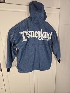 Disneyland Spirit Jersey Adulto Grande Denim Felpa con Cappuccio Tasca Centrale Vedi Descrizione - Foto 1 di 13