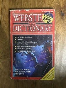 Webster s New Dictionary - All Words For School, Home And Office Paperback - Picture 1 of 2