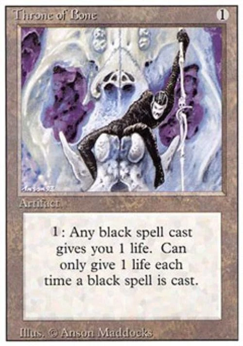Throne of Bone - Medium Play MTG Revised - Image 1 of 1