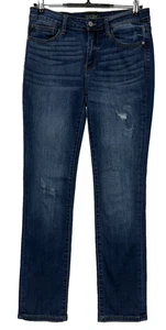 Judy Blue Jeans Damen 29 Blau Distressed Straight Fit Stretch Maße 30X32 - Bild 1 von 10