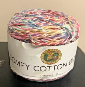 Lion Brand Yarn Comfy Cotton Blend Flower Garden 7 oz 392 Yd Hard to Find - Picture 1 of 6