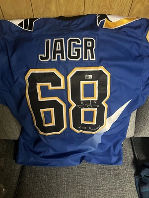 Camiseta deportiva inédita de Jaromir Jagr autografiada 94 Warbird  Foto 1 de 2