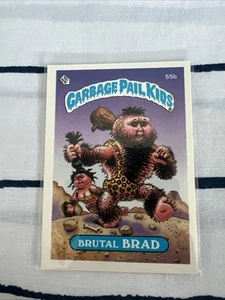 55b Brutal Brad GPK 1985 Topps Garbage Pail Kids Series 2 - Picture 1 of 2