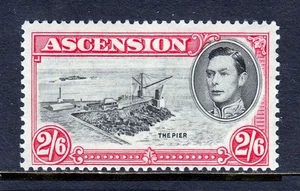 ASCENSION — SCOTT 47a (SG 45) — 2/6- CARM. & SCHWARZ KGVI BILD — POSTFRISCH — SCV 47 $ - Bild 1 von 2