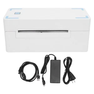 US Plug Thermal Label Printer 4in USB BT Wireless 2 Modes For Small Business NEW - Afbeelding 1 van 12