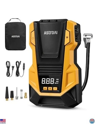 AstroAI Portable Air Compressor Tire Inflator - 150PSI AC/DC Pump with LED Light - Image 1 of 4