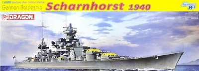 Dragon 1/350 1062 Acorazado Alemán Scharnhorst 1940 Kit Nuevo Foto 1 de 2