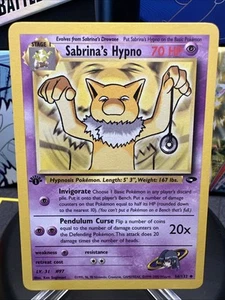 Sabrina’s Hypno 56/132 LP 1st Edition Gym Challenge Non Holo WOTC Vintage - Picture 1 of 21