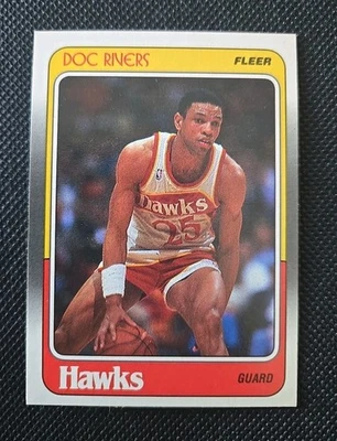 1988-89 Fleer #3 Doc Rivers Atlanta Hawks - Image 1 of 2