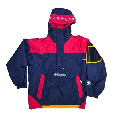 Vintage Columbia Sport Pullover Navy Red Jacket Men’s Color Block Size Medium - Image 1 of 4
