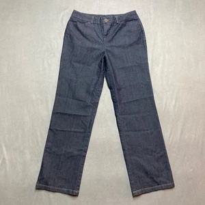 Kim Rogers Pants Womens 6 Blue Trousers Wide Straight Tummy Control Stretch - Picture 1 of 11