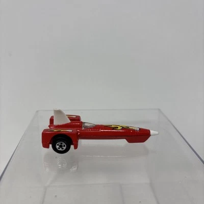 Vintage Hot Wheels Blackwall X8 Tri-car Red Rocket Flames Malaysia Base - Image 1 of 4