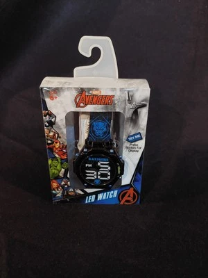 Reloj LED Marvel Black Panther para niños con correa decorativa Foto 1 de 4